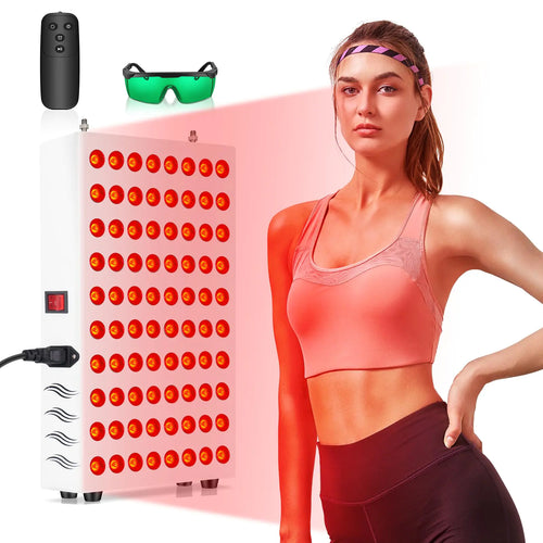 120W Red Light Therapy for Body Yasinaner Red Light Therapy Lamp 660nm Red and 850nm Near Infrared Light Therapy Panel Device for Full Body Face Muscle Skin Beauty