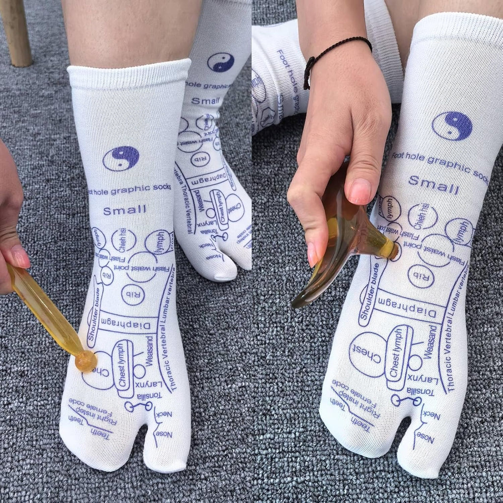Acupressure Reflexology Chart Socks