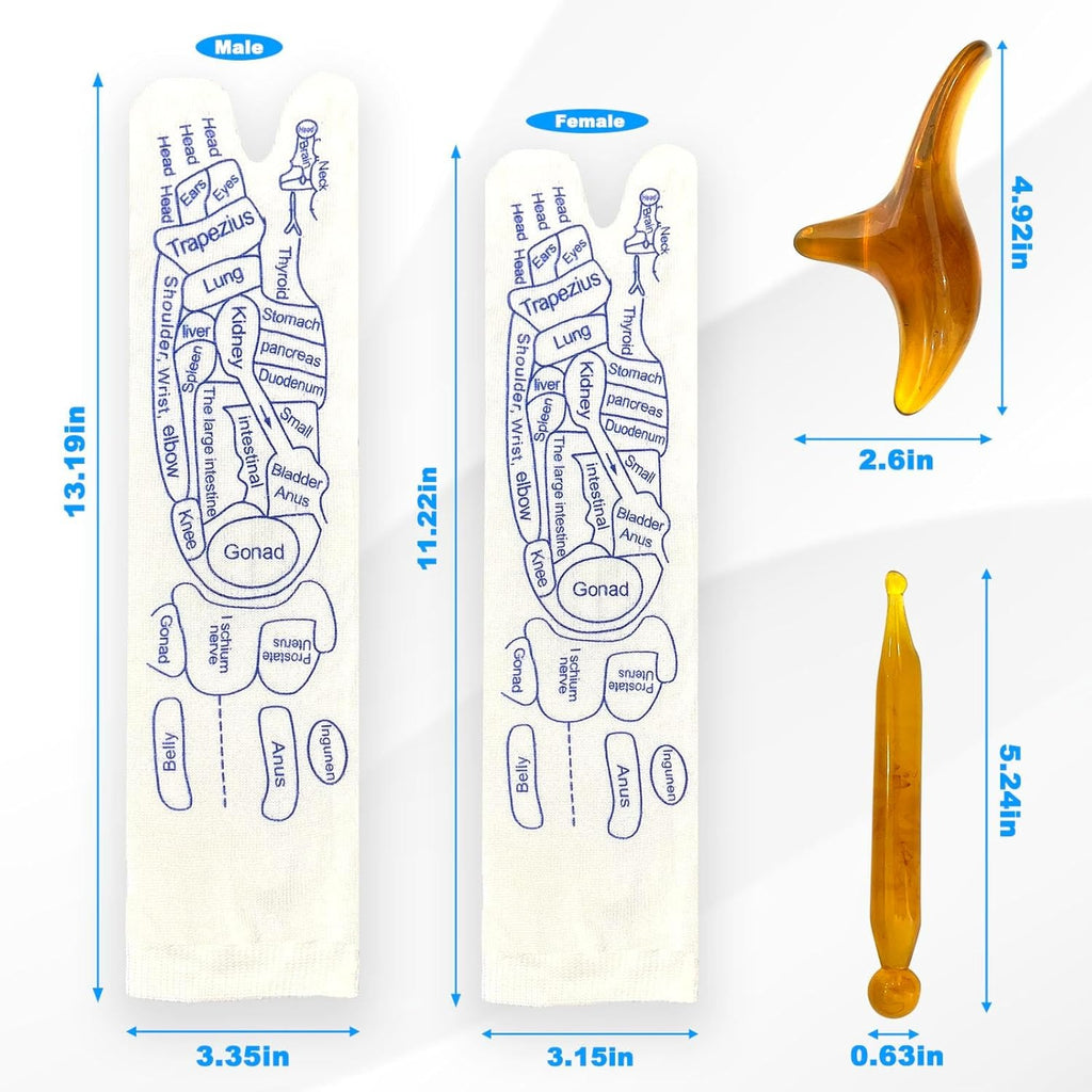 Acupressure Reflexology Chart Socks