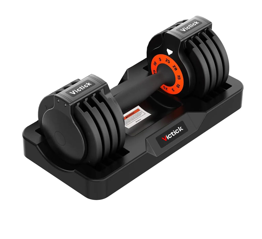 Adjustable Dumbbells - 25lb for Exercise Hand Weights with Rust-Inhibitive Anti-Slip Handles Home Gym Weight Solid Dumbbells for Home Workout Space-Saving Design 1 PACK-25LB
