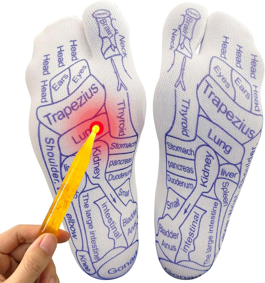 Acupressure Reflexology Chart Socks